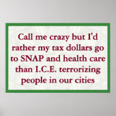 Poster SNAP not ICE (Devant)