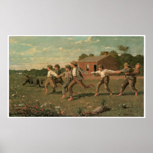Poster Snap the Whip, 1872 Winslow Homer