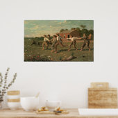 Poster Snap the Whip, 1872 Winslow Homer (Cuisine)