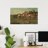 Poster Snap the Whip, 1872 Winslow Homer (Bureau à domicile)