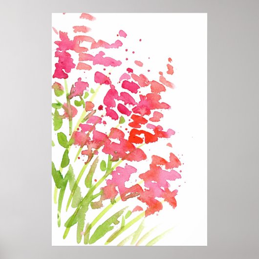 Poster Snapdragons Abstraits (Devant)