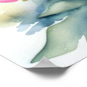 Poster Snapdragons de peinture aquarelle (Coin)