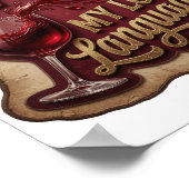 Poster Snappy Gold LE VIN EST MON LANGAGE D'AMOUR (Coin)