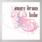 Poster Snare Drum Babe (Devant)
