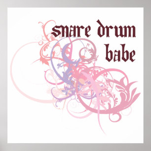 Poster Snare Drum Babe