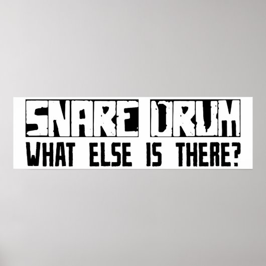 Poster Snare Drum Qu'Y A-T-Il D'Autre ? (Devant)