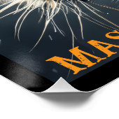 Poster Snarling Tiger Nom personnalisé (Coin)