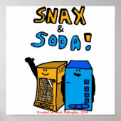 Poster Snax en Soda (Voorkant)