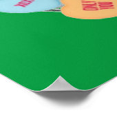 Poster Snoep-liefde harten met bezittingen (Hoek)