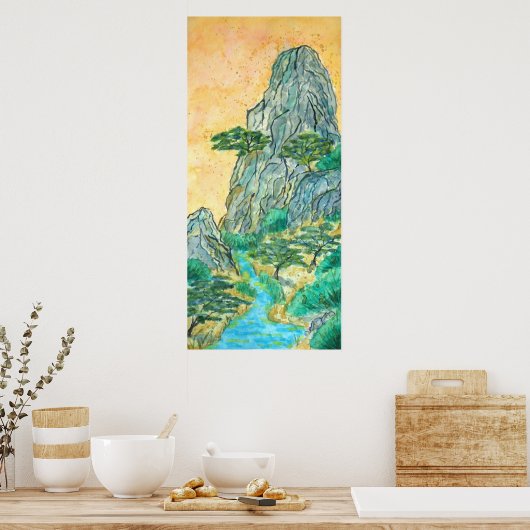 Poster snoepjes gebergte (Keuken)