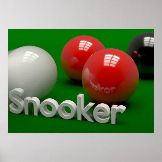 Poster Snooker (Devant)