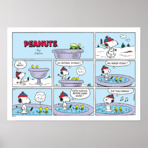 Poster Snoopy & Amis Jeu de hockey