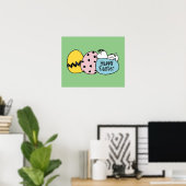 Poster Snoopy - Bonne Pâques (Bureau à domicile)