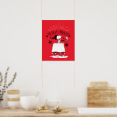 Poster Snoopy et Woodstock - Joyeux et lumineux (Cuisine)