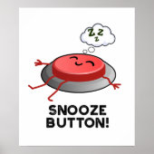 Poster Snooze Button Funny Plug (Devant)