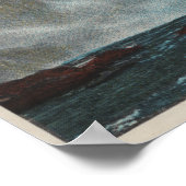 Poster Snoqualmie Falls, WA - Vue des chutes au fond (Coin)