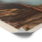 Poster Snoqualmie Falls, WA - Vue des chutes au sommet (Coin)