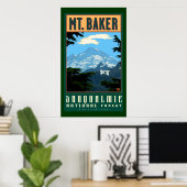 POSTER SNOQUALMIE NF- (Bureau à domicile)