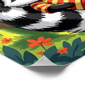 Poster Snording Skunk | Belle caricature de l'art de la p (Coin)