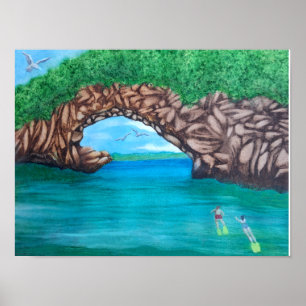 Poster Snorkeling au paradis