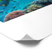 Poster Snorkeling dans un beau récif (Coin)
