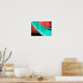 Poster snorkeling rouge rétro (Cuisine)