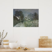 Poster Snow at Argenteuil par Claude Monet (Cuisine)