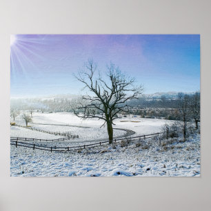 Poster Snow Covered Ozark Hills