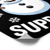 Poster Snow Day Suprter Snow Snowflake Snowman Winter Tea (Coin)