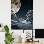 POSTER SNOW MOON (Bureau à domicile)