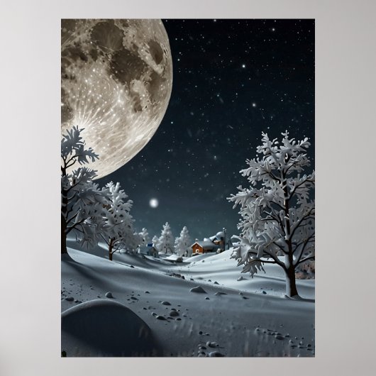 POSTER SNOW MOON (Devant)