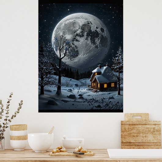 POSTER SNOW MOON (Cuisine)