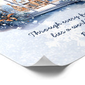 Poster Snow Pastel Nordic Winter Scène Motivational Citat (Coin)