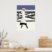 Poster Snowball Fight Fadeaway Girl Par C Coles Philllips (Cuisine)