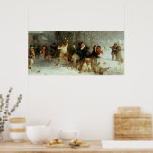 Poster Snowballing, 1865 (Cuisine)