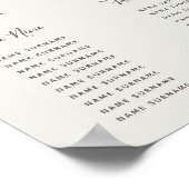 Poster Snowberry Christmas Fête de Noël Carte de siège (Coin)