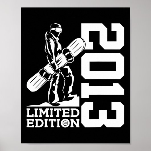 Poster Snowboard 12e anniversaire Snowboard 2013 Snowboar (Devant)