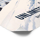 Poster Snowboard à Zermatt (Coin)