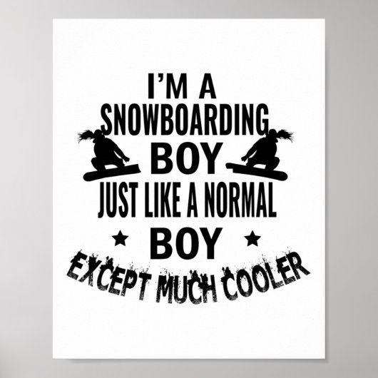 Poster Snowboard Boy Comme Un Garçon Normal Sauf Muc (Devant)