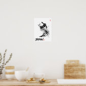 Poster Snowboard Brush Art - Skier Jump (Cuisine)