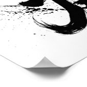Poster Snowboard Brush Art - Skier Jump (Coin)