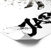 Poster Snowboard Brush Art - Skier light (Coin)