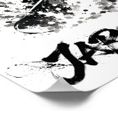 Poster Snowboard Brush Art - Snowboarder cat (Coin)