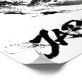 Poster Snowboard Brush Art - Snowboarder Ninja (Coin)