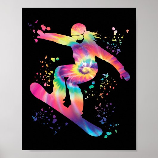 Poster Snowboard coloré Snowboard Snowboard (Devant)