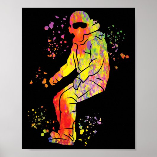 Poster Snowboard coloré Snowboard Snowboard 41 (Devant)