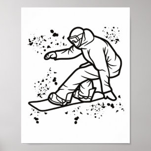 Poster Snowboard Colorful Snowboard Snowboard &# ;
