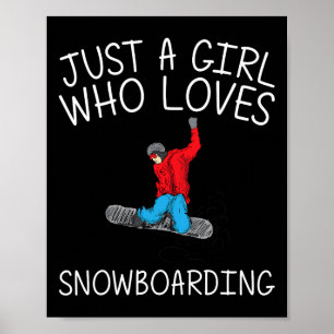 Poster Snowboard cool Pour Filles Kid Snowboard Gagner