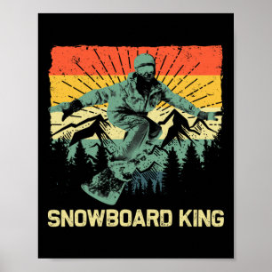 Poster Snowboard cool Pour Hommes Papa Snowboard Ski Sno