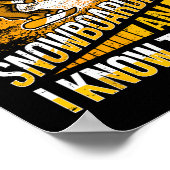 Poster Snowboard cool - Snowboard (Coin)